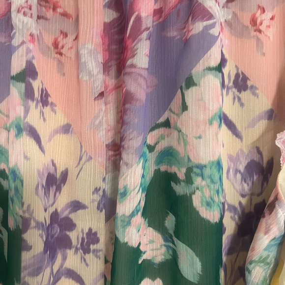 Lane Bryant Multicolor Floral Blouse - Picture 4 of 4